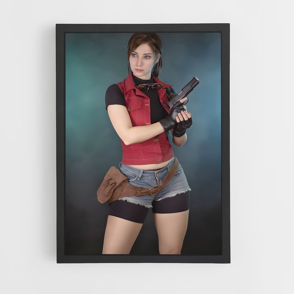 Poster Claire en Action – affiche Resident Evil (vue 2)
